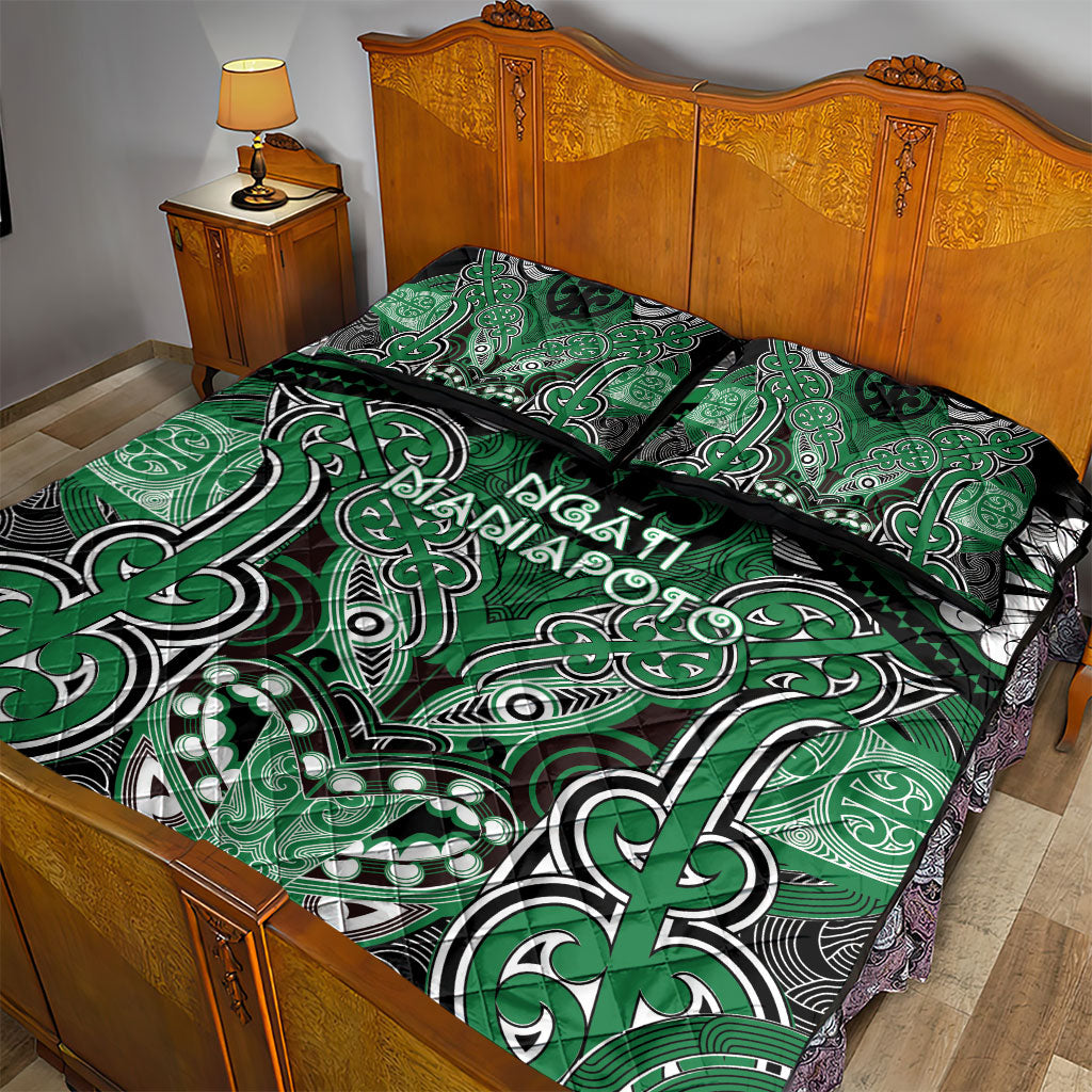Aotearoa Iwi Ngati Maniapoto Quilt Bed Set Maori Kowhaiwhai Pattern LT19 - Polynesian Pride