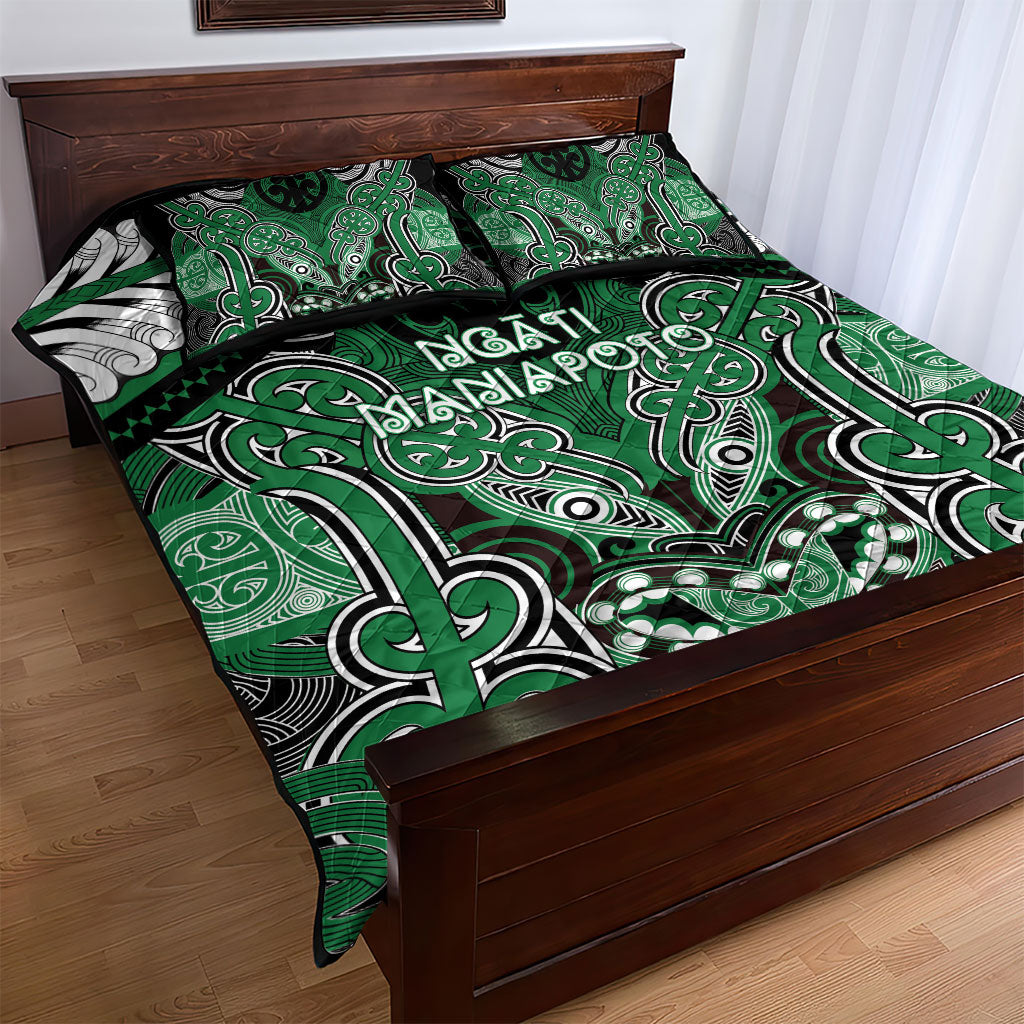 Aotearoa Iwi Ngati Maniapoto Quilt Bed Set Maori Kowhaiwhai Pattern LT19 - Polynesian Pride