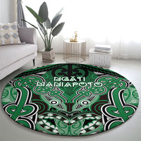 Aotearoa Iwi Ngati Maniapoto Round Carpet Maori Kowhaiwhai Pattern LT19 - Polynesian Pride