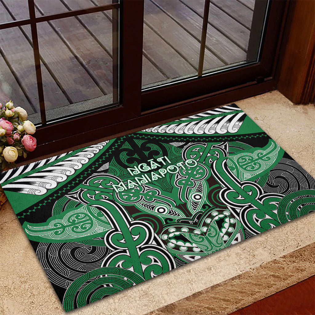 Aotearoa Iwi Ngati Maniapoto Rubber Doormat Maori Kowhaiwhai Pattern LT19 - Polynesian Pride