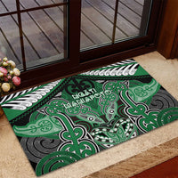 Aotearoa Iwi Ngati Maniapoto Rubber Doormat Maori Kowhaiwhai Pattern LT19 - Polynesian Pride