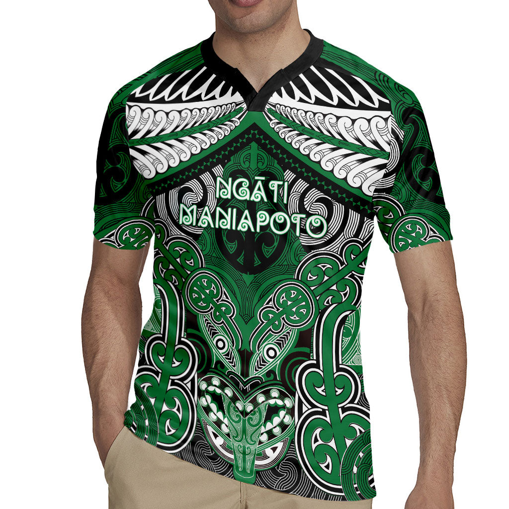 Aotearoa Iwi Ngati Maniapoto Personalised Rugby Jersey Maori Kowhaiwhai Pattern LT19 - Polynesian Pride