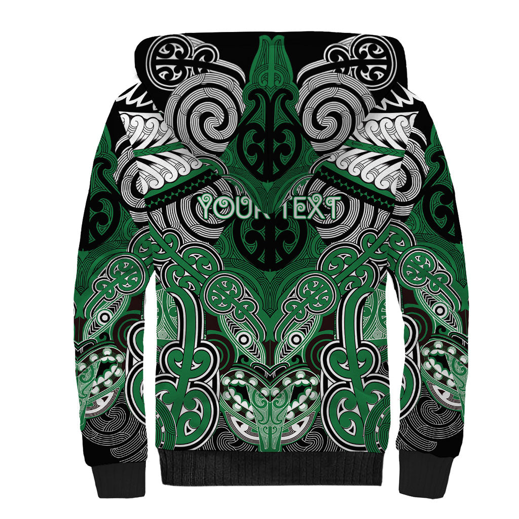 Aotearoa Iwi Ngati Maniapoto Personalised Sherpa Hoodie Maori Kowhaiwhai Pattern LT19 - Polynesian Pride