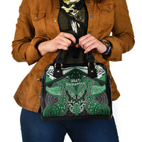 Aotearoa Iwi Ngati Maniapoto Shoulder Handbag Maori Kowhaiwhai Pattern LT19 - Polynesian Pride