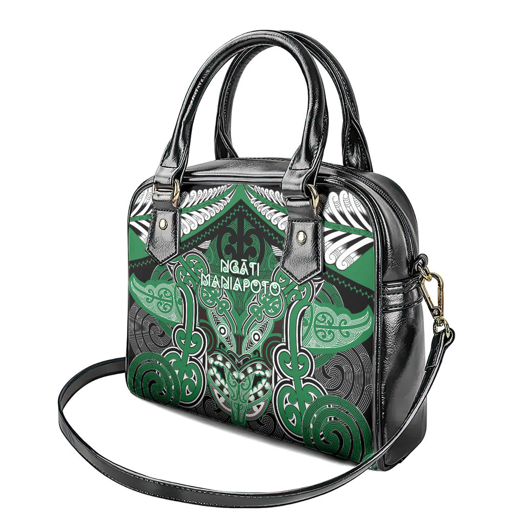 Aotearoa Iwi Ngati Maniapoto Shoulder Handbag Maori Kowhaiwhai Pattern LT19 - Polynesian Pride