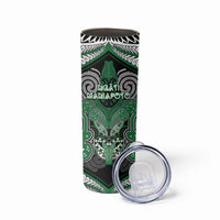 Aotearoa Iwi Ngati Maniapoto Personalised Skinny Tumbler Maori Kowhaiwhai Pattern LT19 - Polynesian Pride