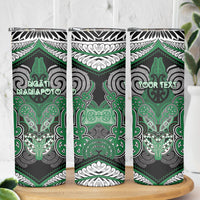 Aotearoa Iwi Ngati Maniapoto Personalised Skinny Tumbler Maori Kowhaiwhai Pattern LT19 - Polynesian Pride