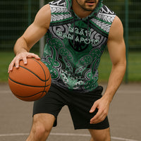 Aotearoa Iwi Ngati Maniapoto Personalised Sleeveless Hoodie Maori Kowhaiwhai Pattern LT19 - Polynesian Pride