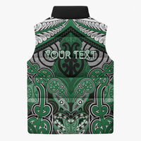 Aotearoa Iwi Ngati Maniapoto Personalised Sleeveless Puffer Jacket Maori Kowhaiwhai Pattern LT19 - Polynesian Pride