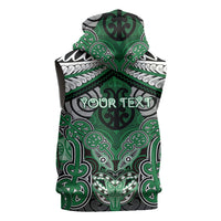 Aotearoa Iwi Ngati Maniapoto Personalised Sleeveless Zip Hoodie Maori Kowhaiwhai Pattern LT19 - Polynesian Pride