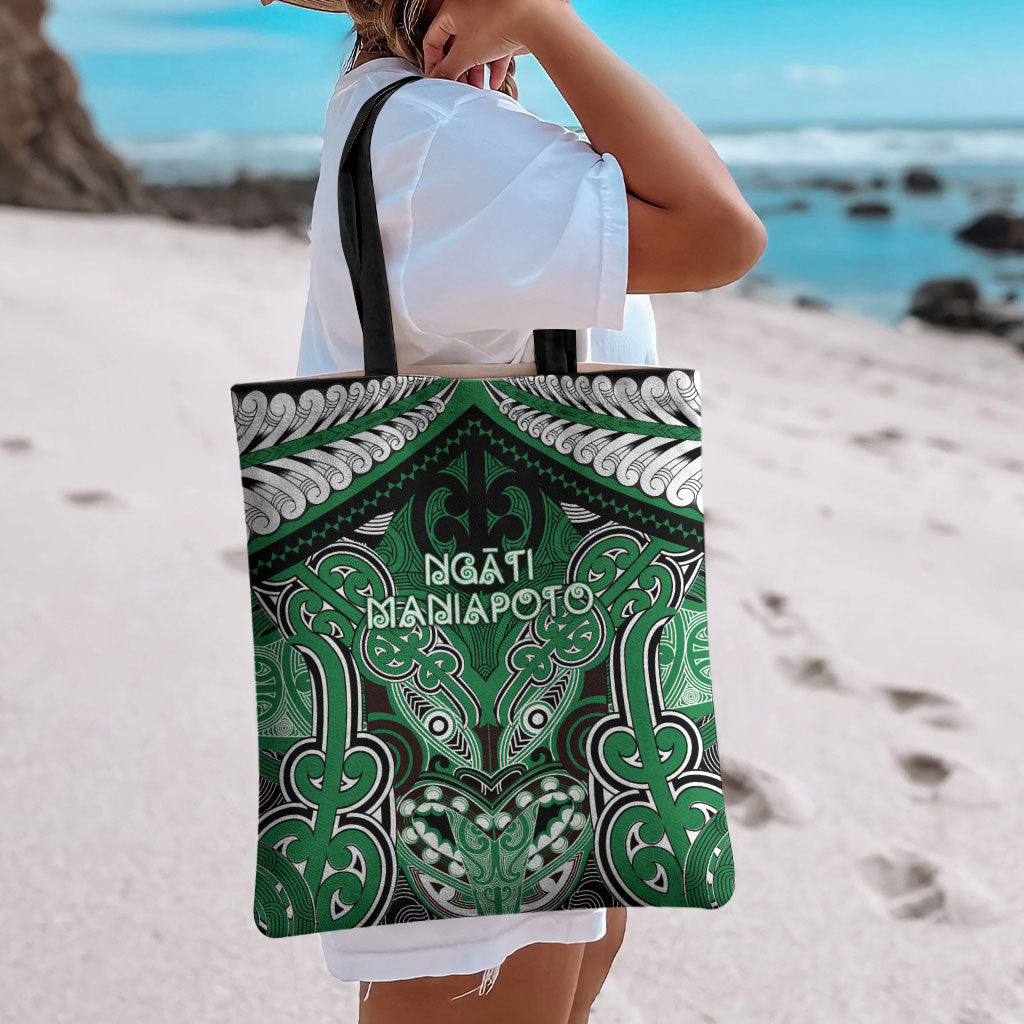 Aotearoa Iwi Ngati Maniapoto Tote Bag Maori Kowhaiwhai Pattern LT19 - Polynesian Pride