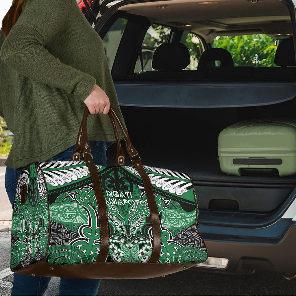 Aotearoa Iwi Ngati Maniapoto Travel Bag Maori Kowhaiwhai Pattern LT19 - Polynesian Pride