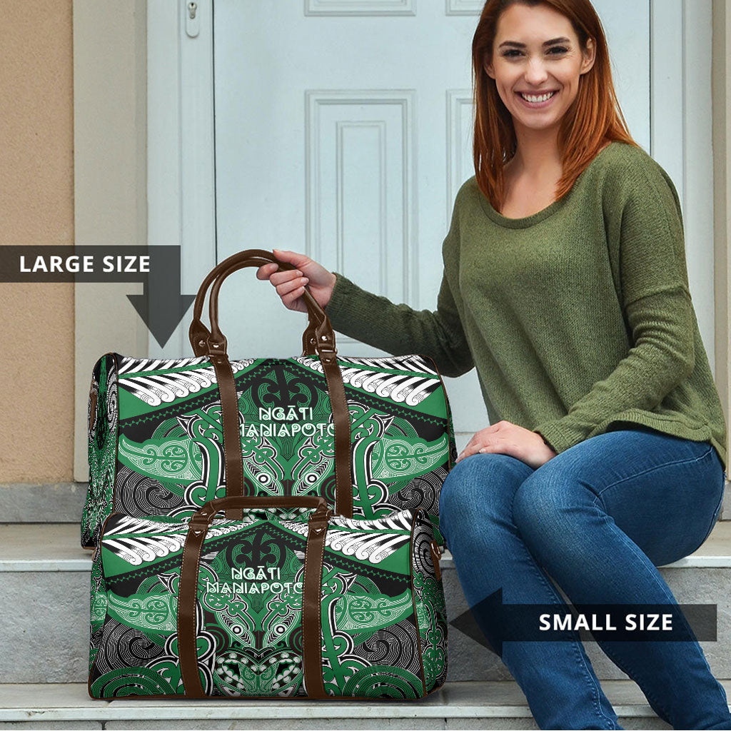Aotearoa Iwi Ngati Maniapoto Travel Bag Maori Kowhaiwhai Pattern LT19 - Polynesian Pride