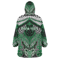 Aotearoa Iwi Ngati Maniapoto Personalised Wearable Blanket Hoodie Maori Kowhaiwhai Pattern LT19 - Polynesian Pride