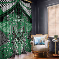 Aotearoa Iwi Ngati Maniapoto Window Curtain Maori Kowhaiwhai Pattern LT19 - Polynesian Pride