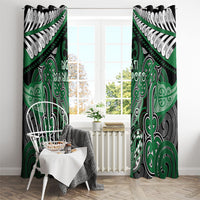Aotearoa Iwi Ngati Maniapoto Window Curtain Maori Kowhaiwhai Pattern LT19 - Polynesian Pride