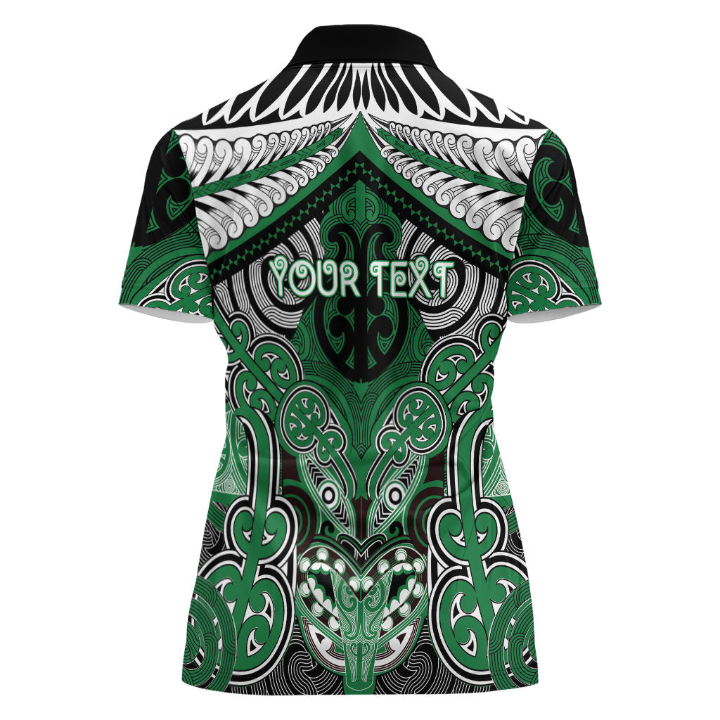 Aotearoa Iwi Ngati Maniapoto Personalised Women Polo Shirt Maori Kowhaiwhai Pattern LT19 - Polynesian Pride