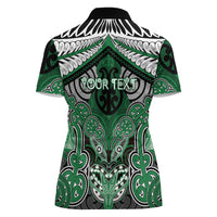 Aotearoa Iwi Ngati Maniapoto Personalised Women Polo Shirt Maori Kowhaiwhai Pattern LT19 - Polynesian Pride