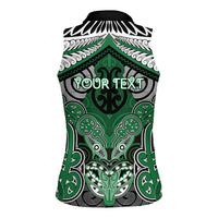 Aotearoa Iwi Ngati Maniapoto Personalised Women Sleeveless Polo Shirt Maori Kowhaiwhai Pattern LT19 - Polynesian Pride
