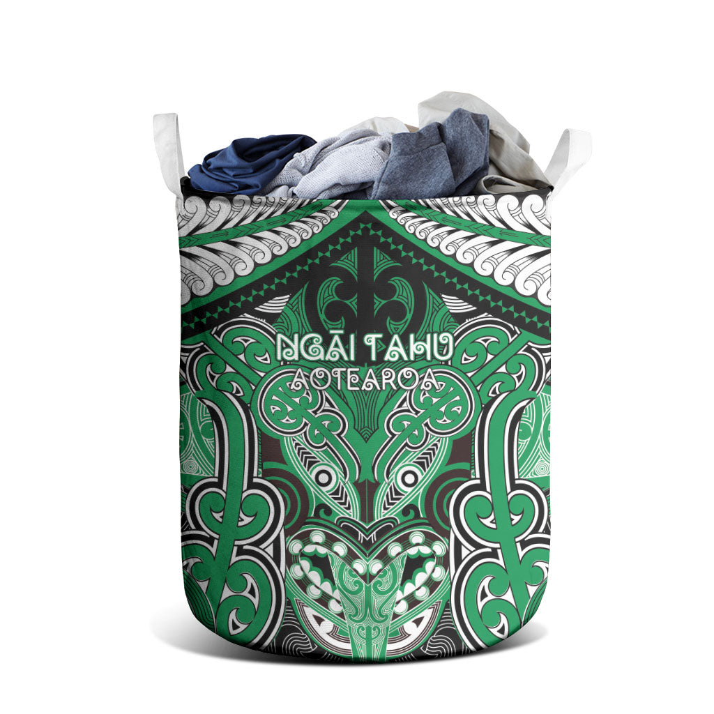 Aotearoa Iwi Ngai Tahu Laundry Basket Maori Kowhaiwhai Pattern LT19 - Polynesian Pride