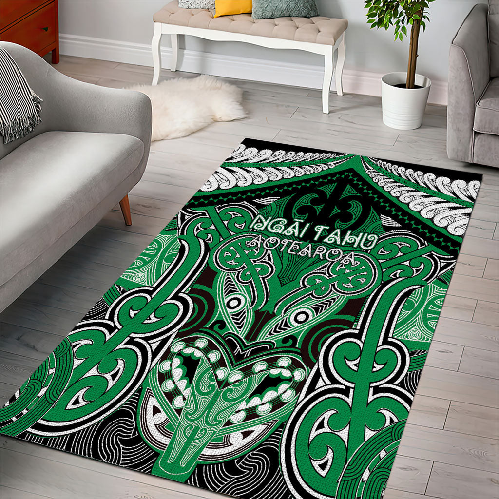 Aotearoa Iwi Ngai Tahu Area Rug Maori Kowhaiwhai Pattern LT19 - Polynesian Pride