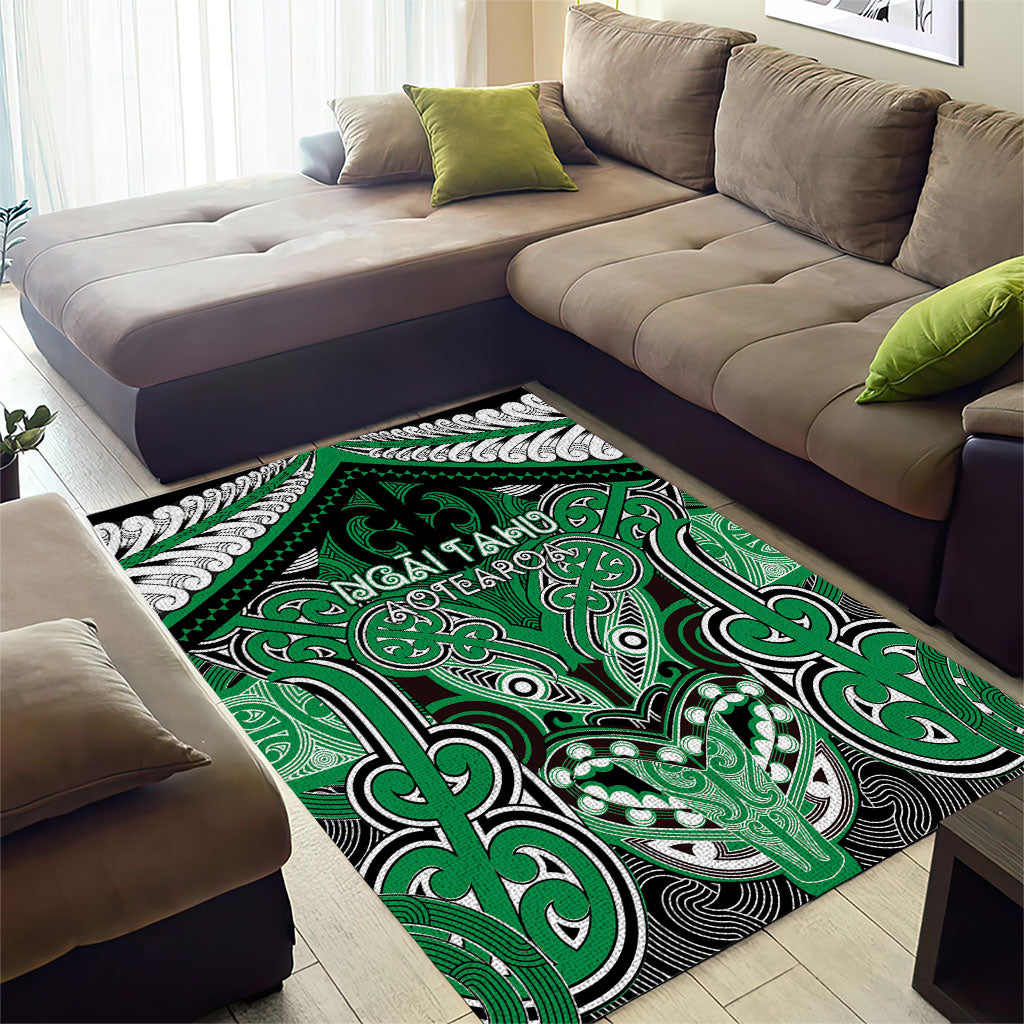Aotearoa Iwi Ngai Tahu Area Rug Maori Kowhaiwhai Pattern LT19 - Polynesian Pride