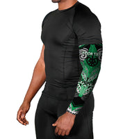 Aotearoa Iwi Ngai Tahu Personalised Arm Sleeves Maori Kowhaiwhai Pattern LT19 - Polynesian Pride