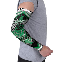 Aotearoa Iwi Ngai Tahu Personalised Arm Sleeves Maori Kowhaiwhai Pattern LT19 - Polynesian Pride