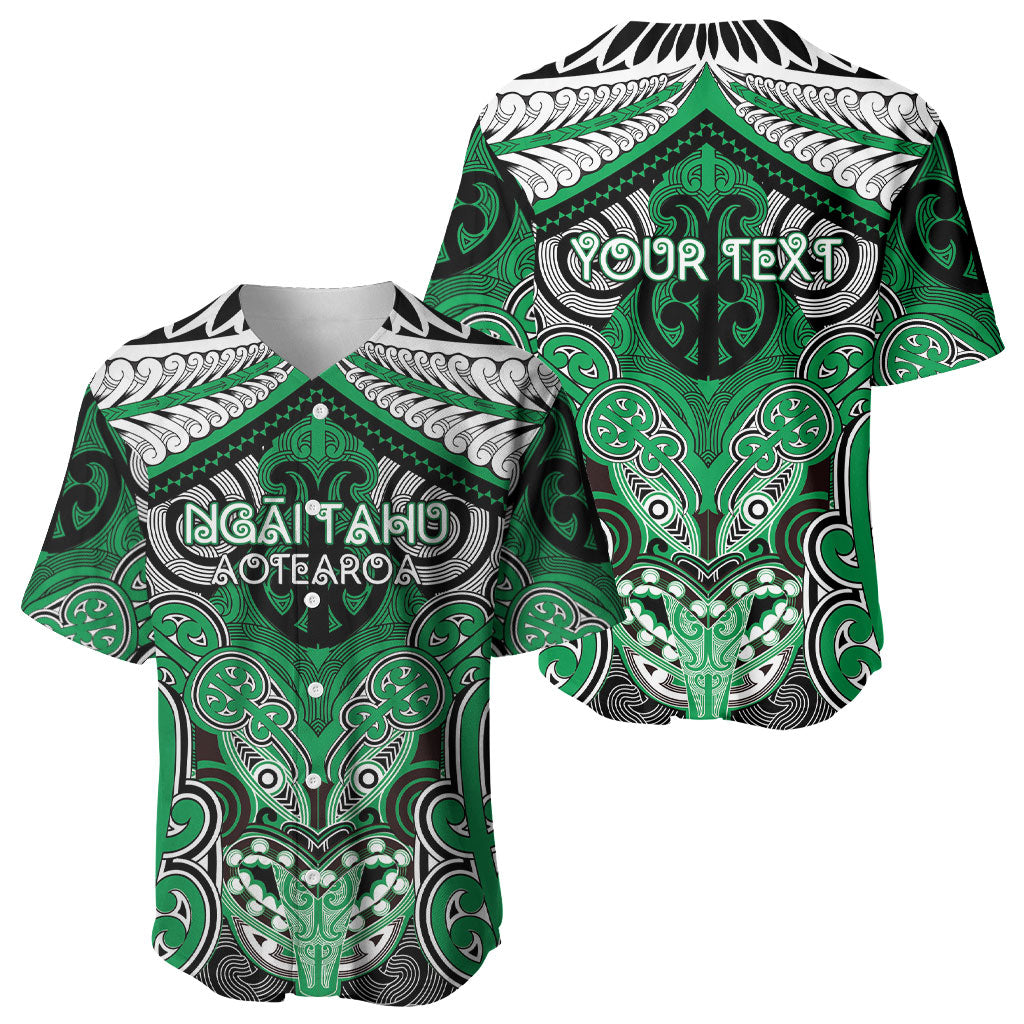 Aotearoa Iwi Ngai Tahu Personalised Baseball Jersey Maori Kowhaiwhai Pattern LT19 - Polynesian Pride