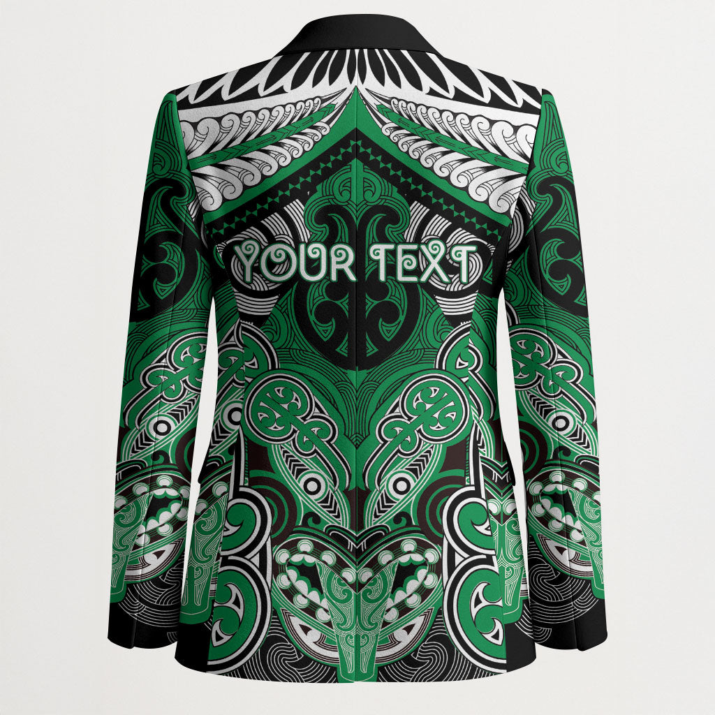 Aotearoa Iwi Ngai Tahu Personalised Blazer Maori Kowhaiwhai Pattern LT19 - Polynesian Pride