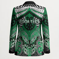 Aotearoa Iwi Ngai Tahu Personalised Blazer Maori Kowhaiwhai Pattern LT19 - Polynesian Pride