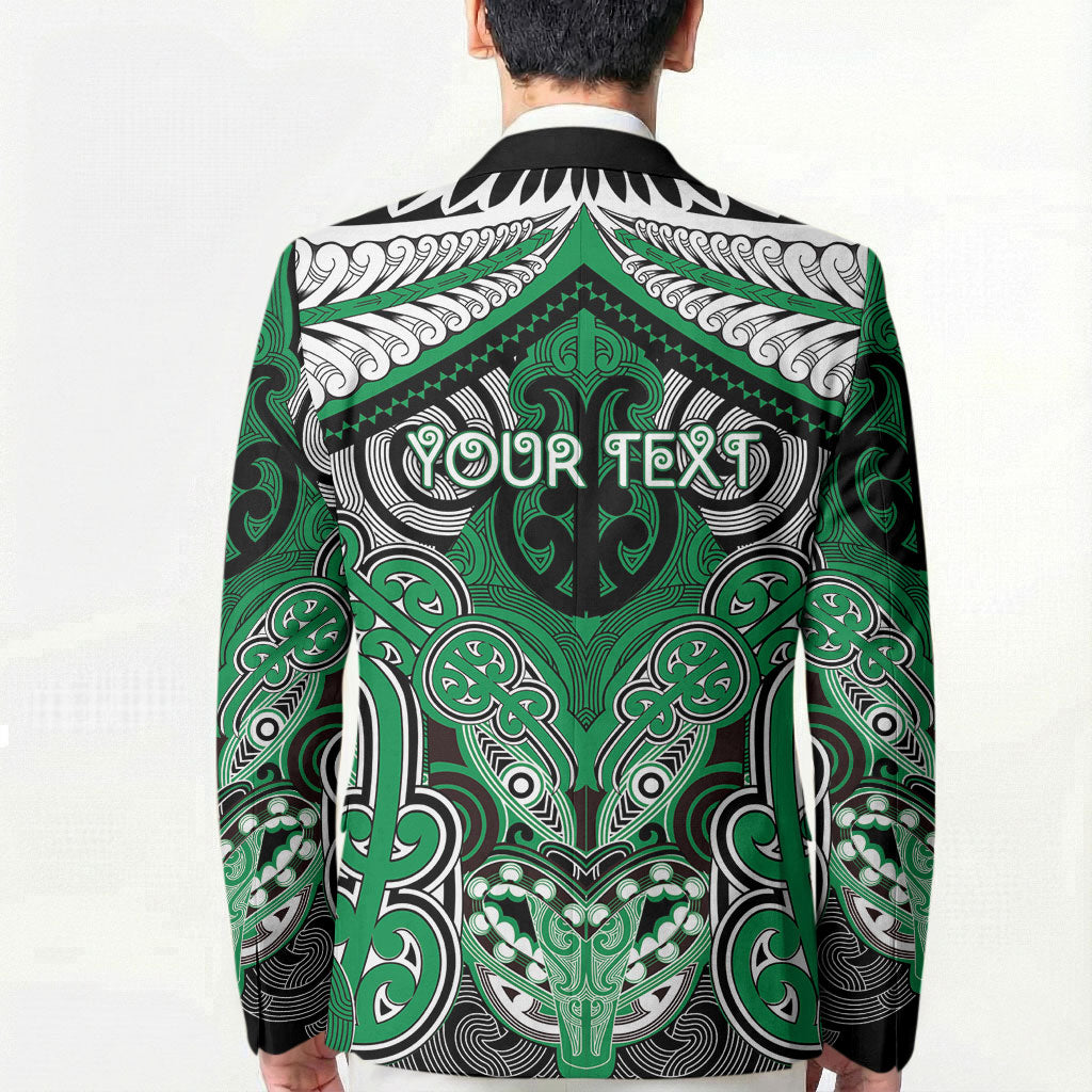 Aotearoa Iwi Ngai Tahu Personalised Blazer Maori Kowhaiwhai Pattern LT19 - Polynesian Pride