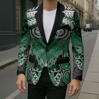 Aotearoa Iwi Ngai Tahu Personalised Blazer Maori Kowhaiwhai Pattern LT19 - Polynesian Pride