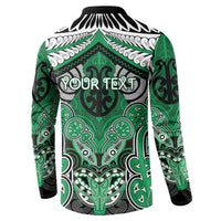 Aotearoa Iwi Ngai Tahu Personalised Button Sweatshirt Maori Kowhaiwhai Pattern LT19 - Polynesian Pride