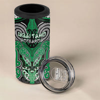 Aotearoa Iwi Ngai Tahu Personalised 4 in 1 Can Cooler Tumbler Maori Kowhaiwhai Pattern LT19 - Polynesian Pride