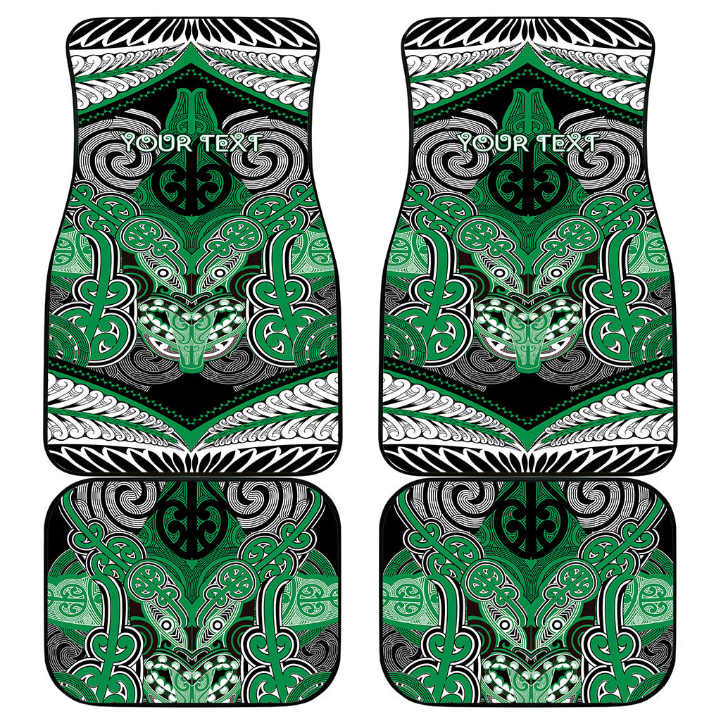 Aotearoa Iwi Ngai Tahu Personalised Car Mats Maori Kowhaiwhai Pattern LT19 - Polynesian Pride