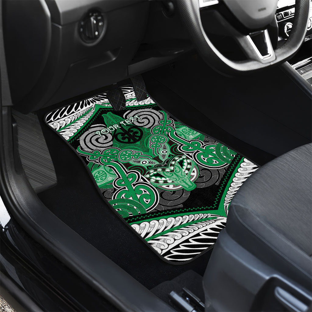 Aotearoa Iwi Ngai Tahu Personalised Car Mats Maori Kowhaiwhai Pattern LT19 - Polynesian Pride