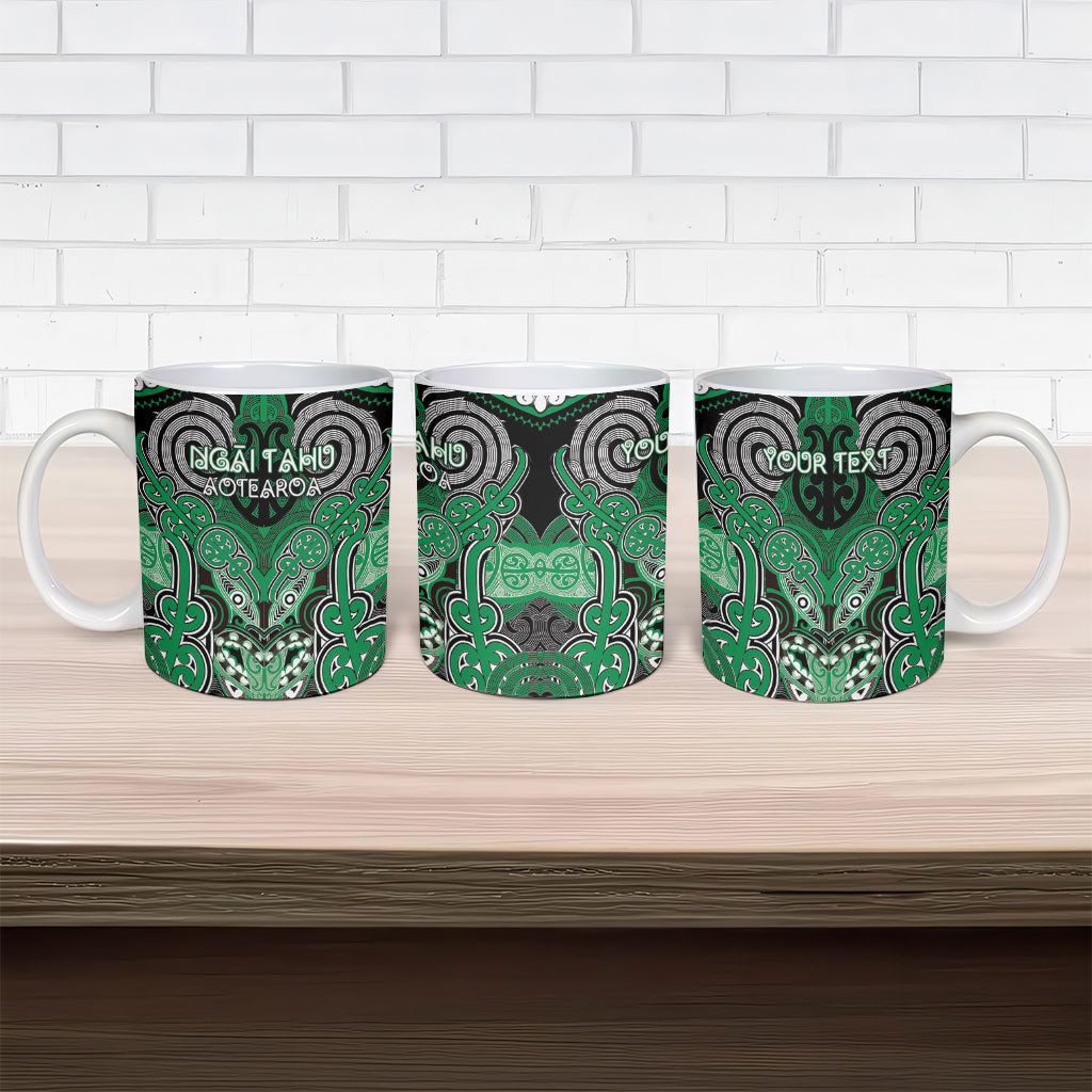 Aotearoa Iwi Ngai Tahu Personalised Ceramic Mug Maori Kowhaiwhai Pattern LT19 - Polynesian Pride