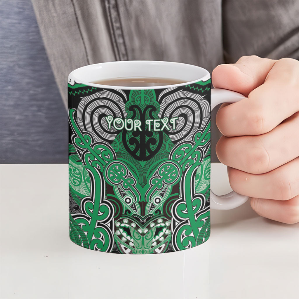 Aotearoa Iwi Ngai Tahu Personalised Ceramic Mug Maori Kowhaiwhai Pattern LT19 - Polynesian Pride
