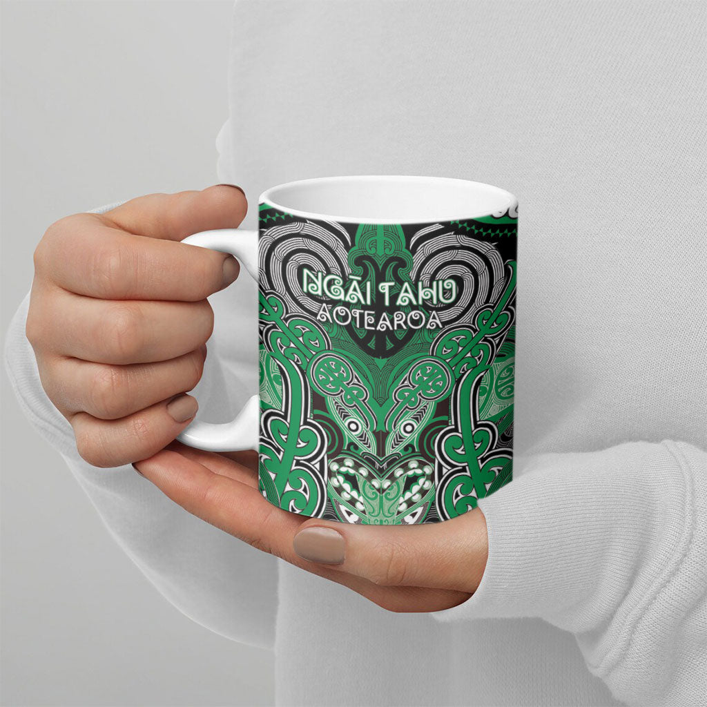 Aotearoa Iwi Ngai Tahu Personalised Ceramic Mug Maori Kowhaiwhai Pattern LT19 - Polynesian Pride