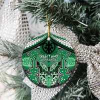 Aotearoa Iwi Ngai Tahu Personalised Ceramic Ornament Maori Kowhaiwhai Pattern LT19 - Polynesian Pride