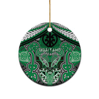 Aotearoa Iwi Ngai Tahu Personalised Ceramic Ornament Maori Kowhaiwhai Pattern LT19 - Polynesian Pride