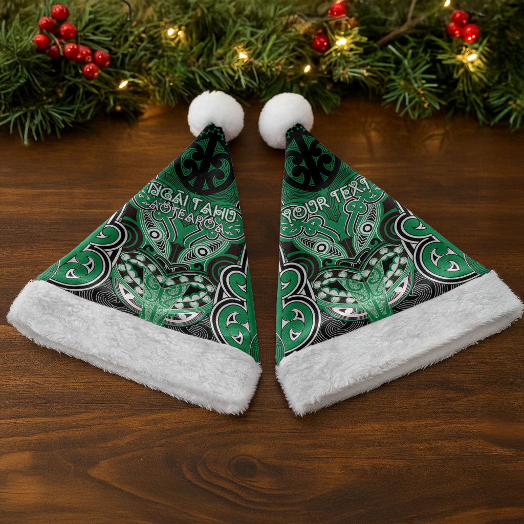 Aotearoa Iwi Ngai Tahu Personalised Christmas Santa Hat Maori Kowhaiwhai Pattern LT19 - Polynesian Pride