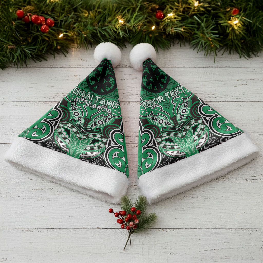 Aotearoa Iwi Ngai Tahu Personalised Christmas Santa Hat Maori Kowhaiwhai Pattern LT19 - Polynesian Pride