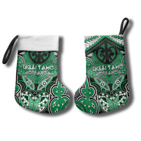 Aotearoa Iwi Ngai Tahu Personalised Christmas Stocking Maori Kowhaiwhai Pattern LT19 - Polynesian Pride