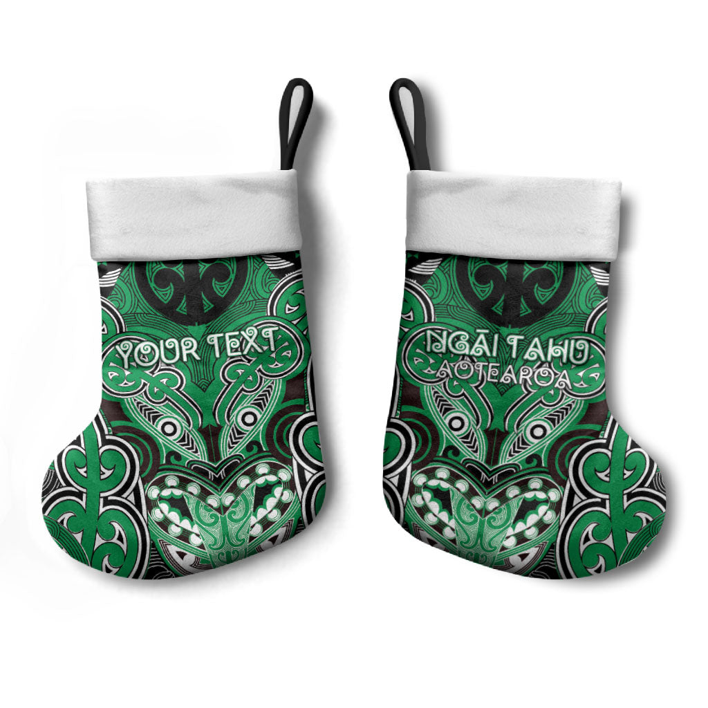 Aotearoa Iwi Ngai Tahu Personalised Christmas Stocking Maori Kowhaiwhai Pattern LT19 - Polynesian Pride
