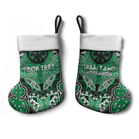 Aotearoa Iwi Ngai Tahu Personalised Christmas Stocking Maori Kowhaiwhai Pattern LT19 - Polynesian Pride