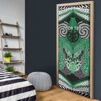 Aotearoa Iwi Ngai Tahu Personalised Door Cover Maori Kowhaiwhai Pattern LT19 - Polynesian Pride