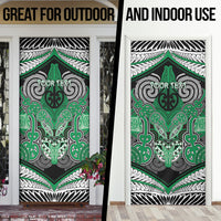 Aotearoa Iwi Ngai Tahu Personalised Door Cover Maori Kowhaiwhai Pattern LT19 - Polynesian Pride