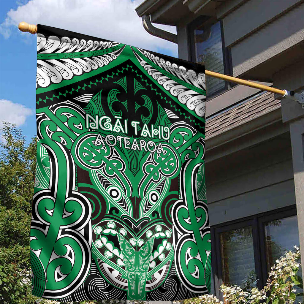 Aotearoa Iwi Ngai Tahu Garden Flag Maori Kowhaiwhai Pattern LT19 - Polynesian Pride